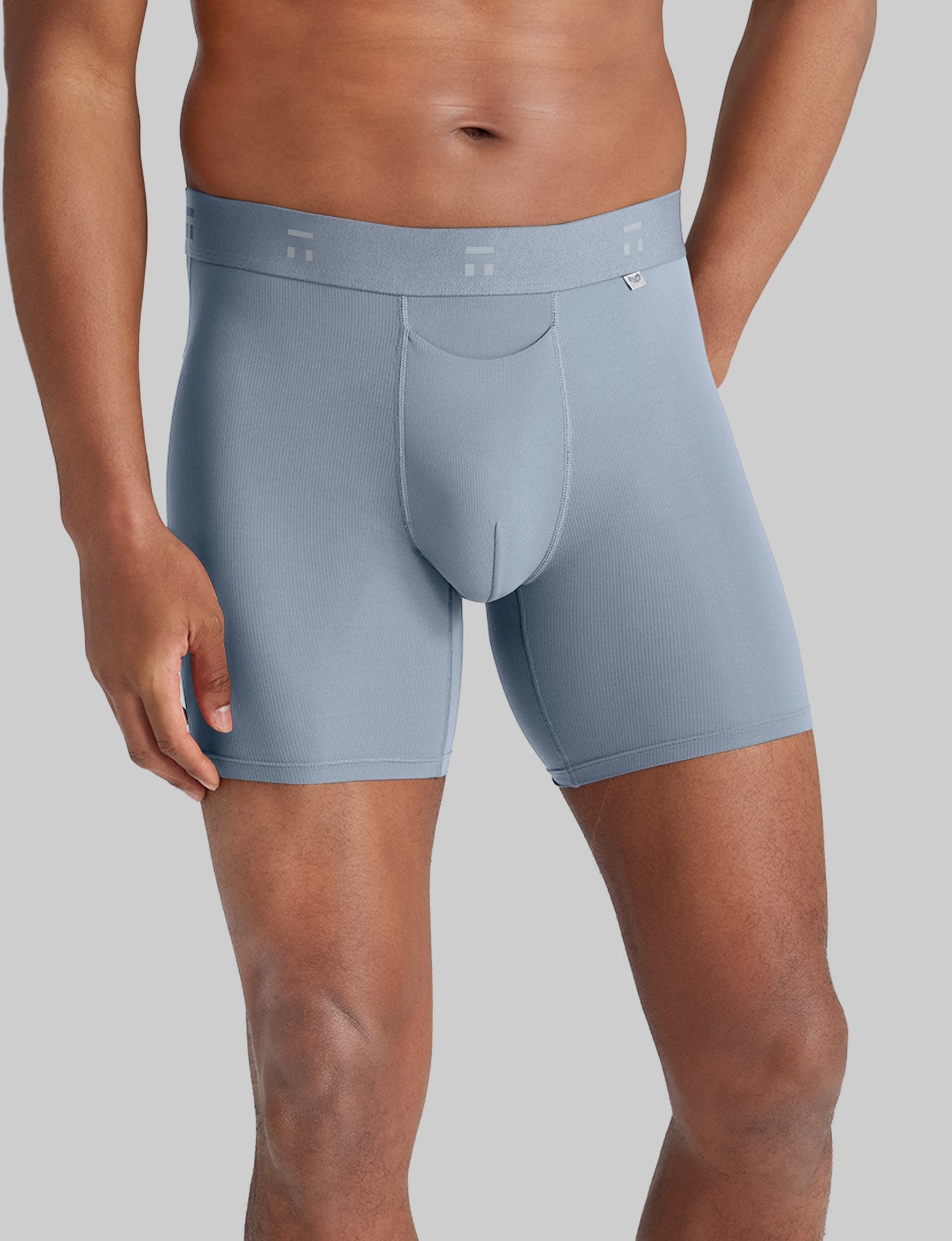 Breathable Air Mid-Length Boxer Briefs - 6 Pack for Men | Comfortable & Moisture-Wicking Underwear for Workout, Travel & Daily Wear