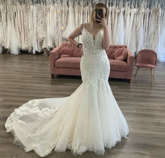 Morilee Chantel 2376 Wedding Dress - Elegant A-Line Bridal Gown with Lace Appliques for Prom, Evening Gala & Formal Occasions