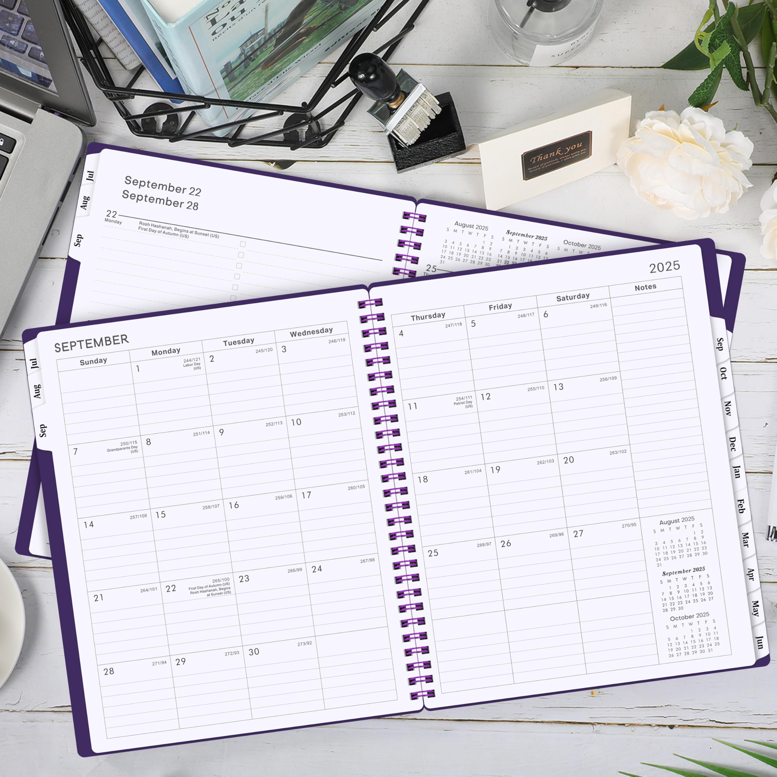 2025-2026 Academic Planner Weekly & Monthly - July 2025 to June 2026, 8x10 Inch Student Planner with Flexible Cover, To-Do Lists & 12 Monthly Tabs, Twin-Wire Binding - Perfect for School, College & Work Organization