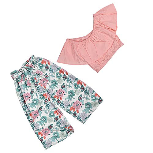 Girls Summer Clothes Set - Cute Pink Outfits for Toddlers (90cm) | Perfect for Easter, Birthday, Thanksgiving & Summer Vacations