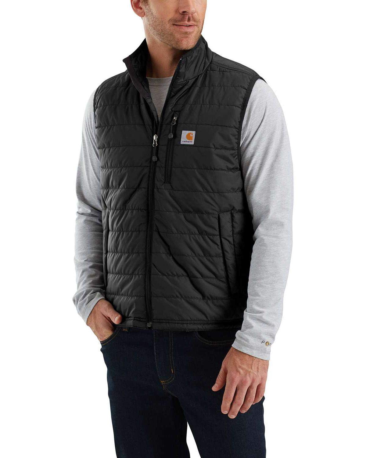 Carhartt Men's Rain Defender Relaxed Fit Lightweight Insulated Vest - Waterproof Hunting & Outdoor Work Jacket for Cold Weather Protection