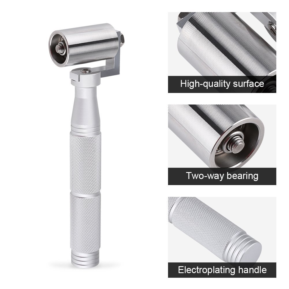 40mm Stainless Steel Pressure Roller - Wallpaper Seam Roller for Smoothing Laminate & Home Decoration | DIY Tool for Wallpaper Installation & Flooring Projects