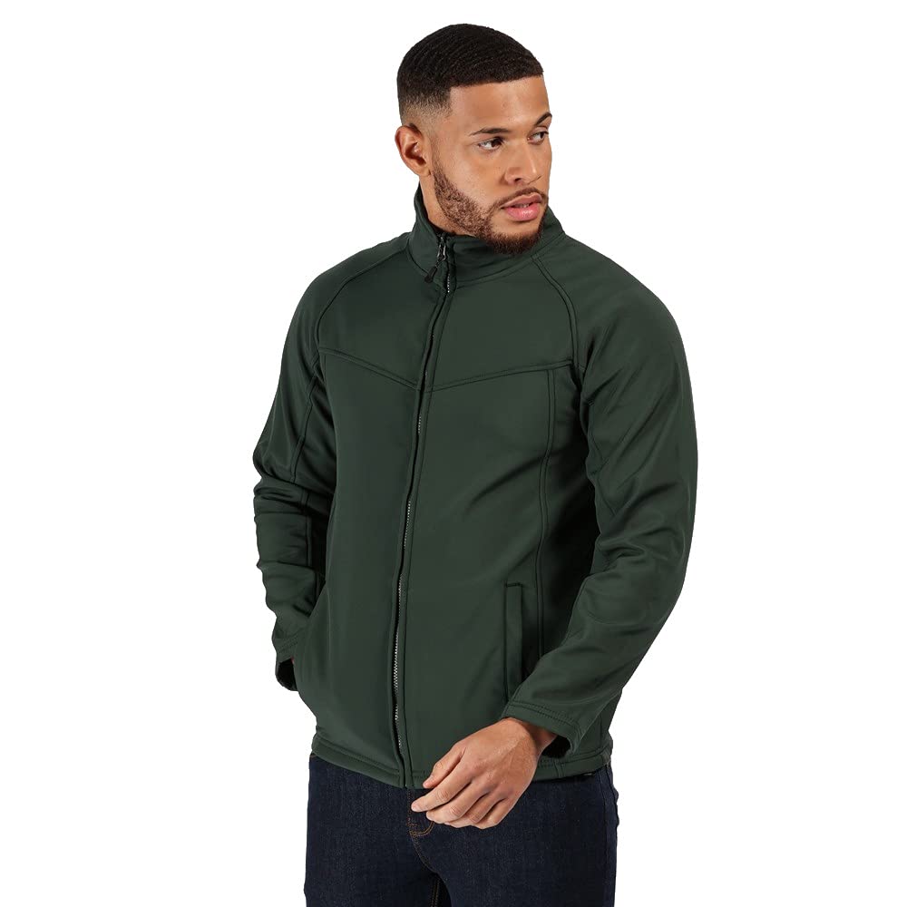 Professional Men's Regatta Uproar Interactive Warm Softshell Jacket - All Black 5XL - Ideal for Outdoor Activities, Hiking, and Winter Sports