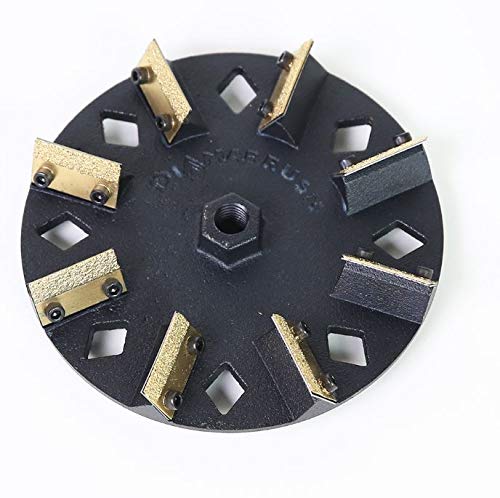 Diamabrush 7-Inch 8-Blade 25-Grit Paint & Coating Removal Tool - Heavy-Duty Hand Scraper for Wood, Concrete, Metal - Perfect for DIY Home Renovation & Professional Surface Prep