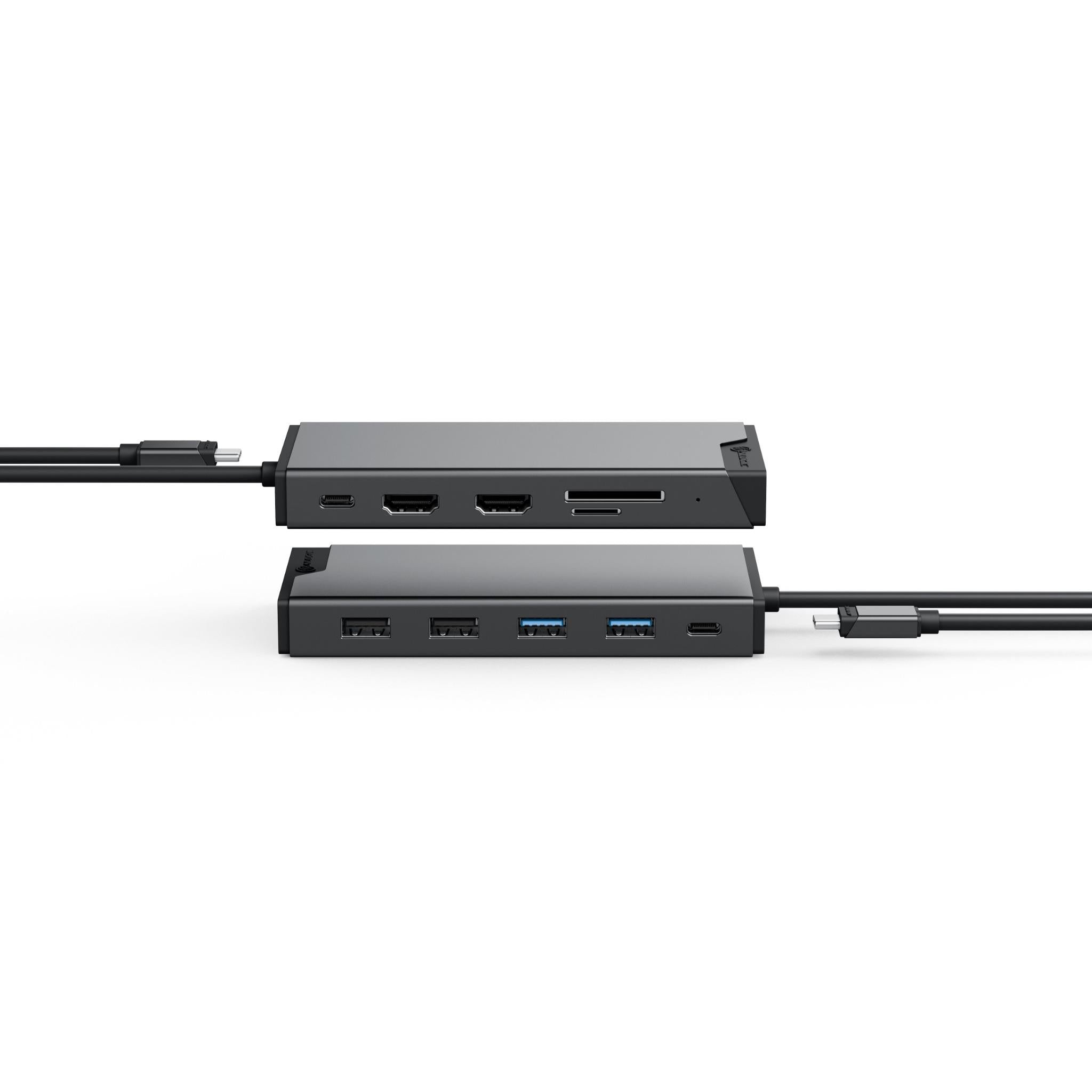 ALOGIC MV2 USB C 12-in-1 Dual Display Mini Docking Station for MacBook Pro/Air, Laptop - HDMI, Ethernet, USB Ports | Home Office & Gaming Setup Accessory