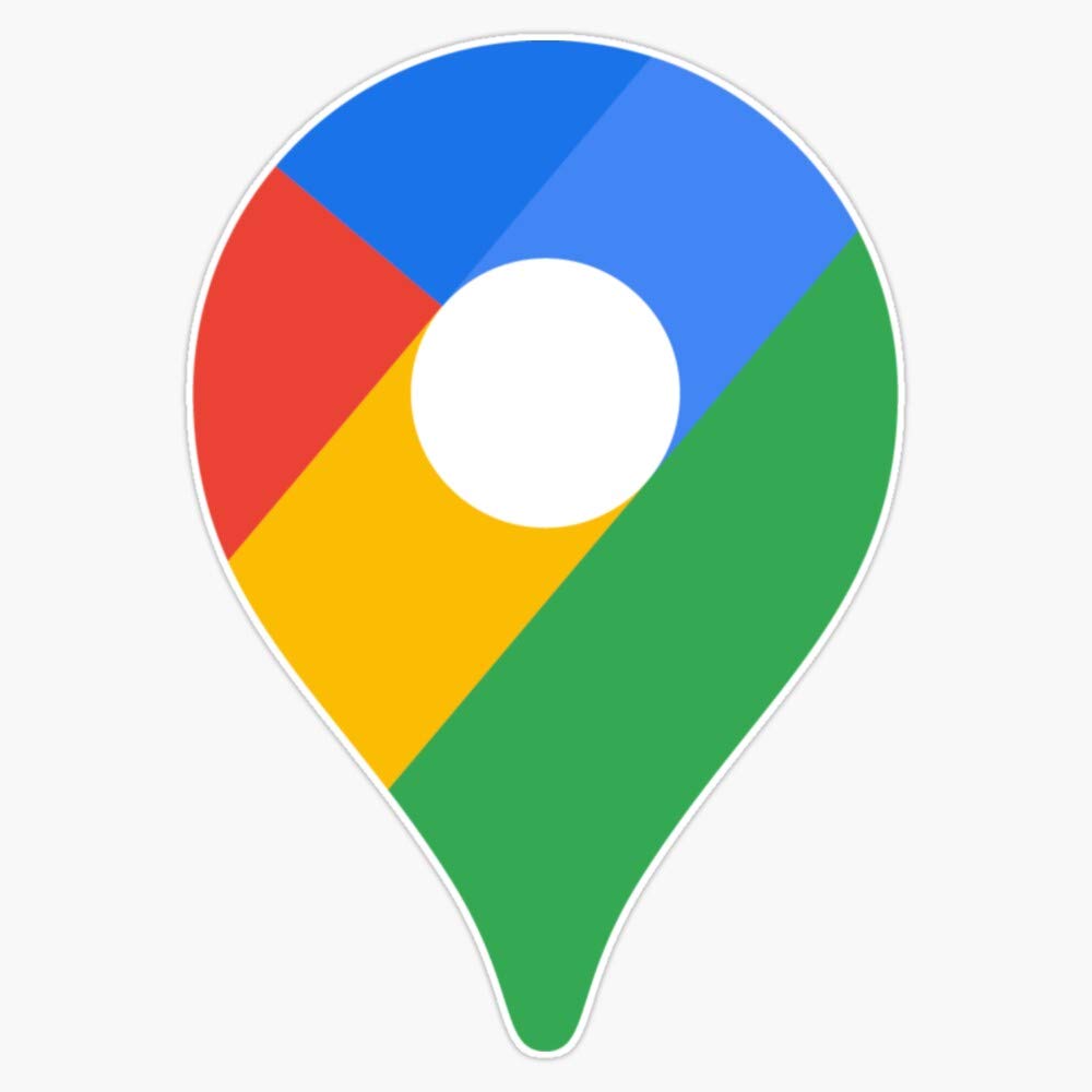 TCT Trading Google Maps Vinyl Stickers - Waterproof Decals for Cars, Laptops & Bumpers (5 Inch) - Perfect for Travel Enthusiasts & Road Trip Decorations