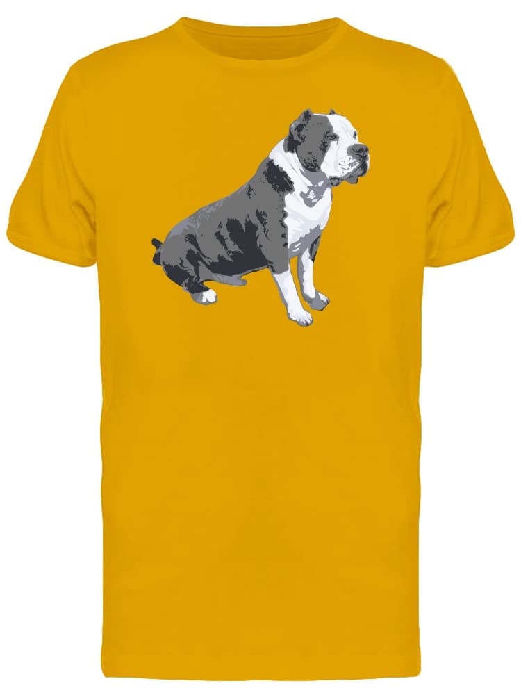 Smartprints Graphic Tee - Watercolor American Bully Dog Design - Comfortable Regular Fit Cotton T-Shirt for Men & Women - Perfect for Casual Wear, Street Style & Dog Lovers