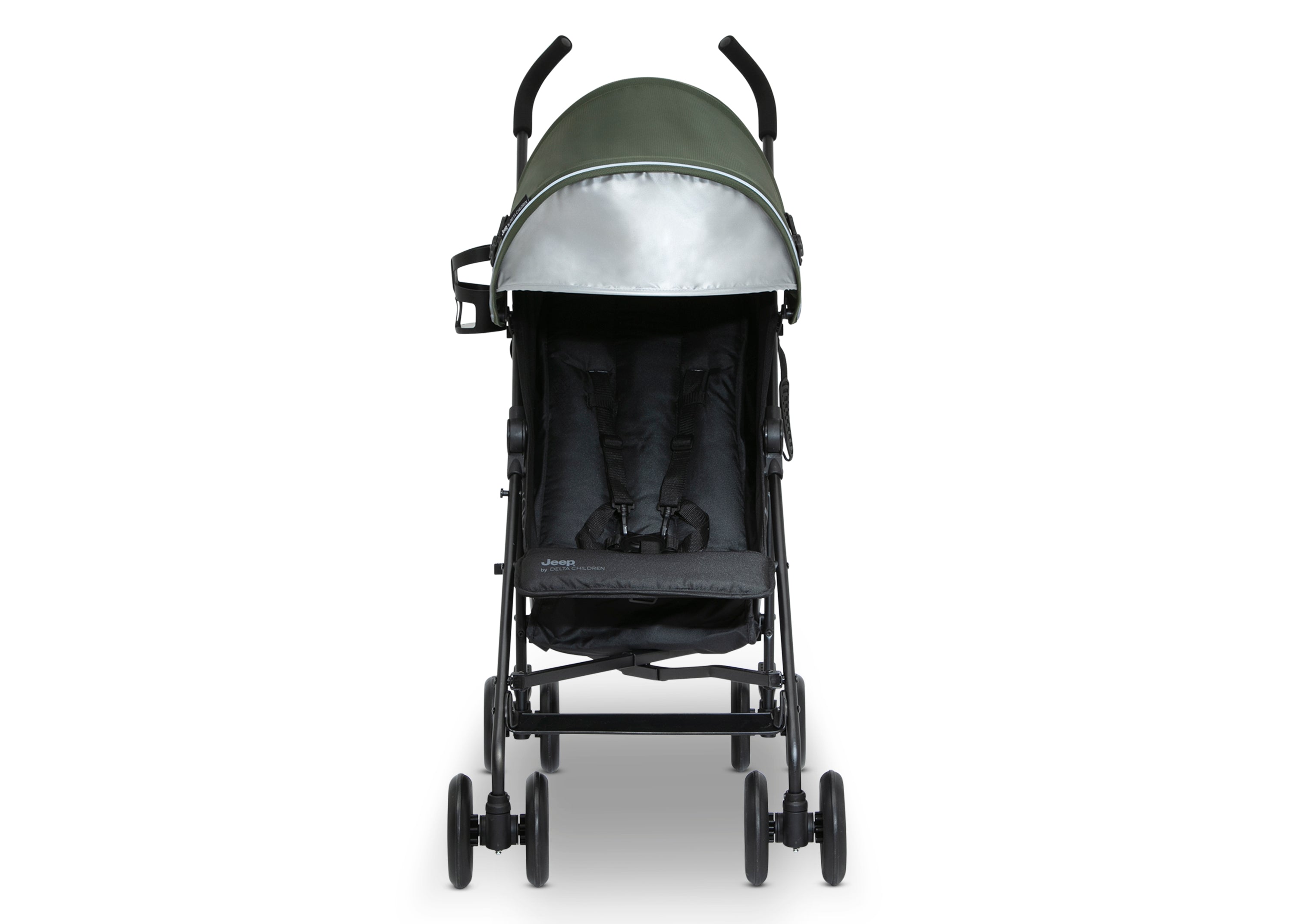 Jeep PowerGlyde Stroller - Lightweight Compact Travel Stroller with One-Hand Fold, Adjustable Canopy & Storage Basket - Perfect for Travel, Shopping & Everyday Use