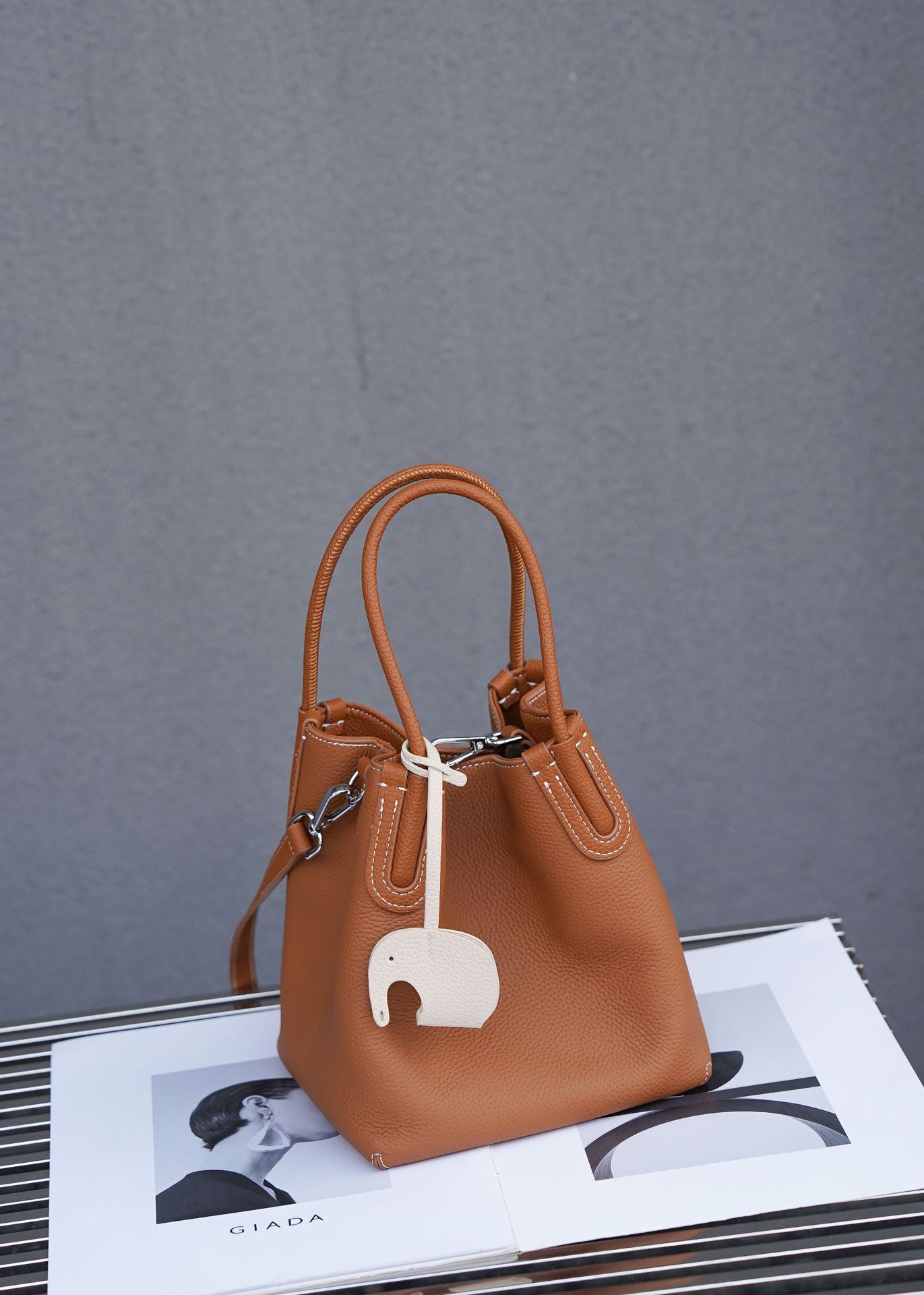 Mini Leather Bucket Bag for Women - Stylish Crossbody Purse with Adjustable Strap - Perfect for Travel, Shopping & Everyday Use