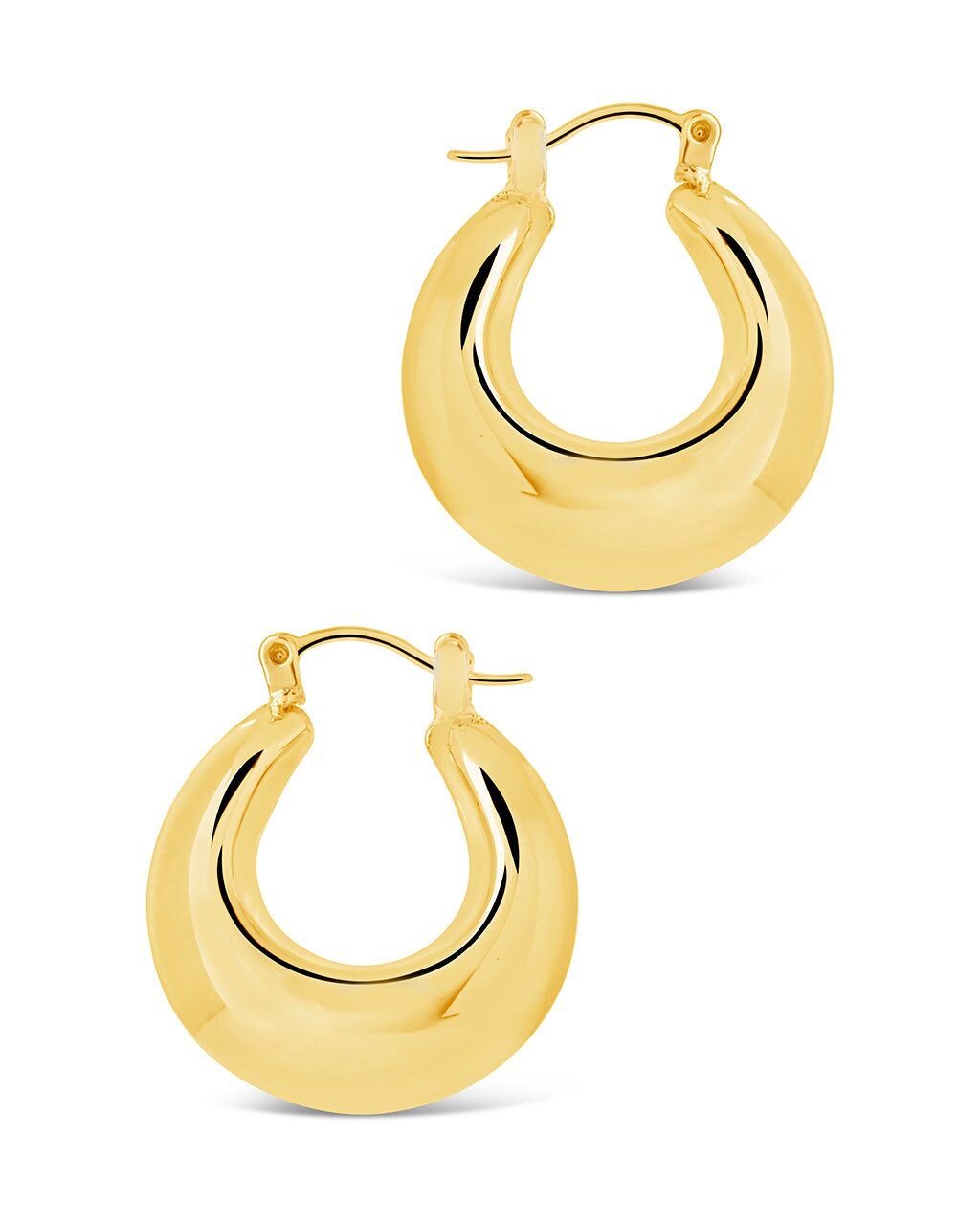 Nova Chunky Tube Hoop Earrings for Women - Trendy Gold & Silver Hollow Circle Earrings for Everyday Wear, Party & Date Night