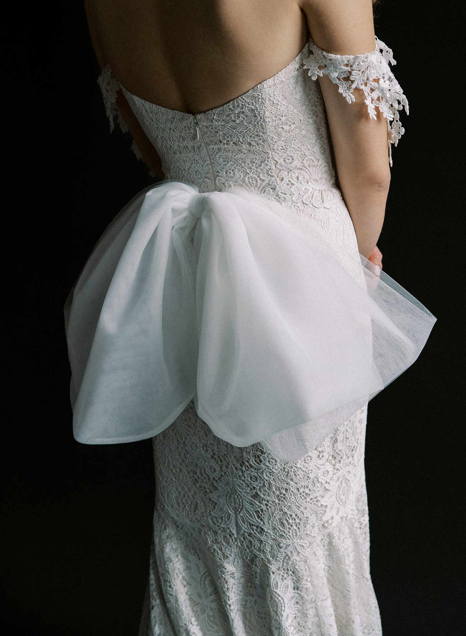 Elegant Oversized Double Tulle Bow Bustle Wedding Dress Accessory - Style #2520 | Perfect for Bridal Gowns, Prom Dresses & Special Occasions