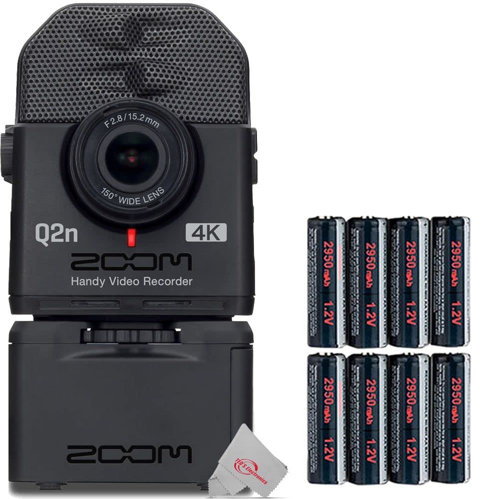 Teds Electronics Zoom Q2n-4K Ultra HD Handy Video Recorder with Accessory Kit - Perfect for Vlogging, Live Streaming & Professional Audio Recording