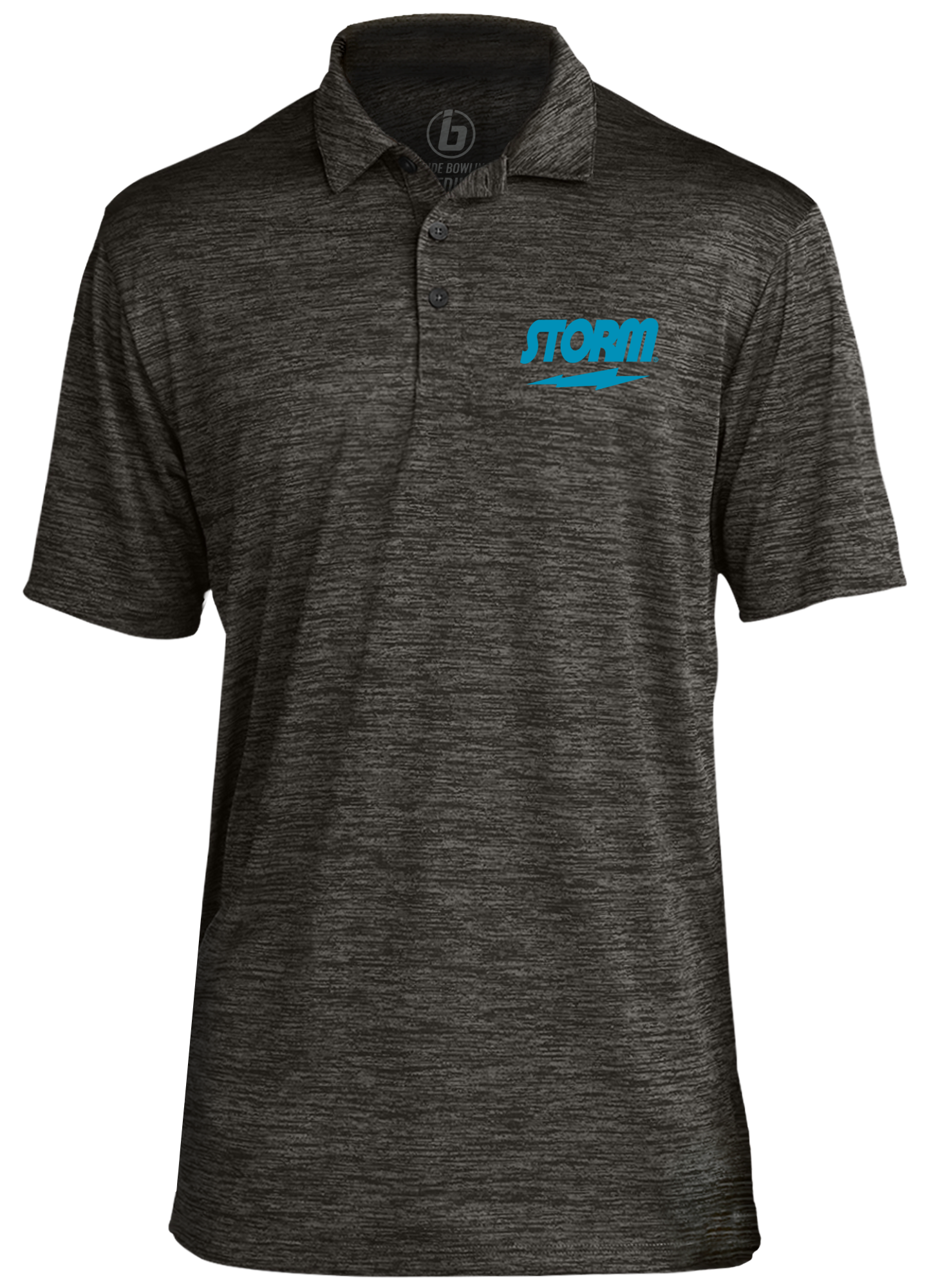Storm Classic Electric Blue Logo Performance Polo Shirt for Men - Moisture-Wicking, Breathable Golf & Tennis Apparel - Perfect for Sports & Casual Wear