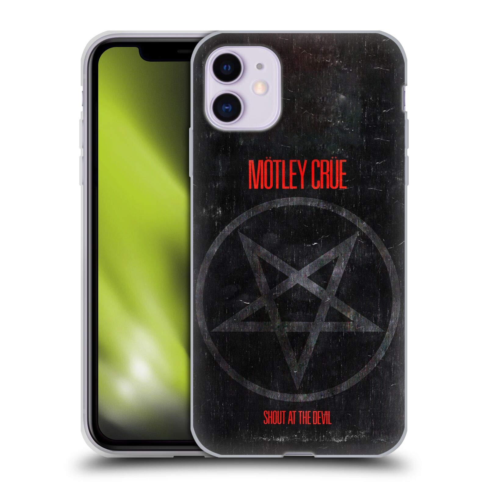 Officially Licensed Motley Crue SATD Star Albums Soft Gel Phone Case for Apple iPhone 11 - Protective Cover for Music Fans, Concerts & Rock Lifestyle