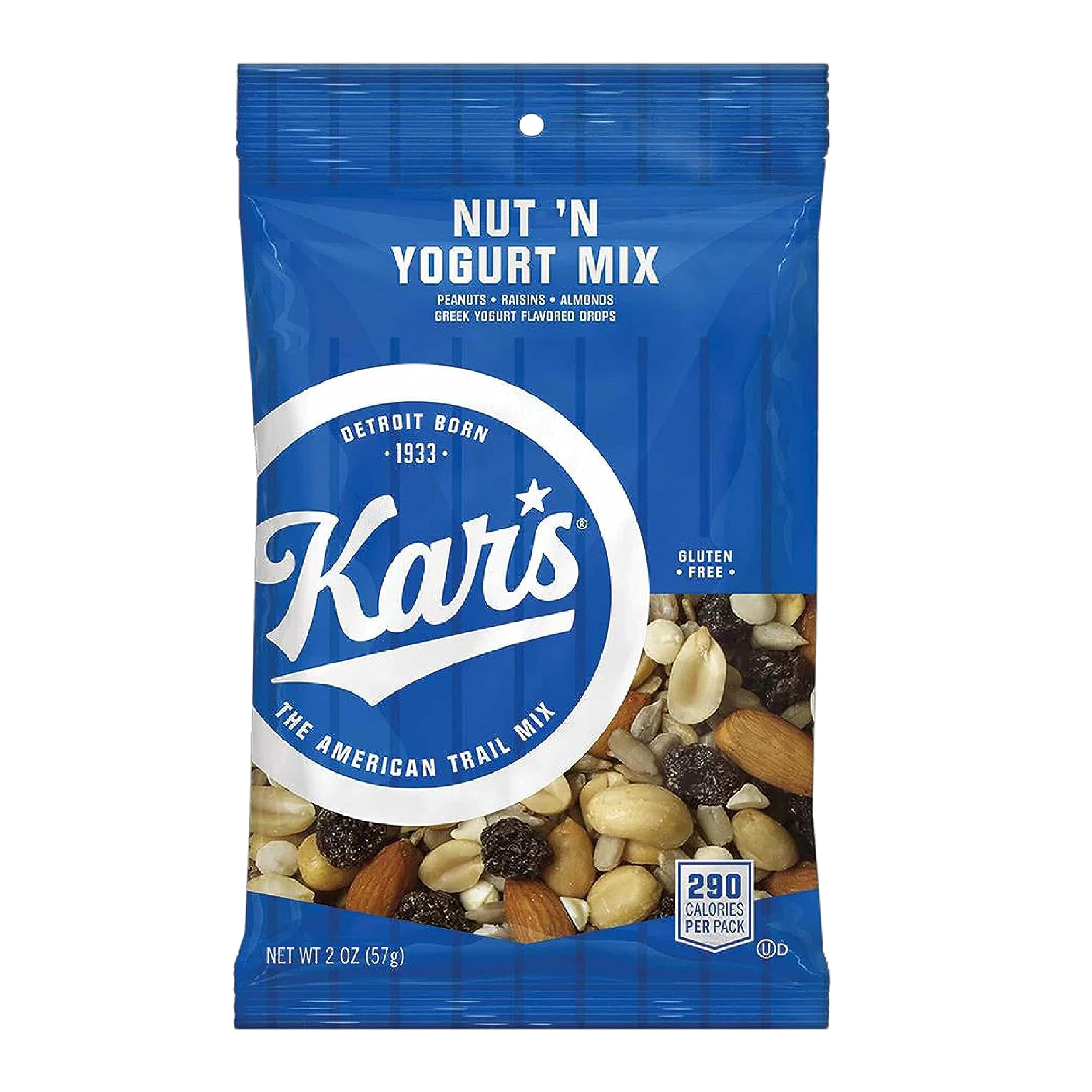 Kar's Nut 'N Yogurt Trail Mix - 2 oz Individual Snack Packs (Bulk 48 Pack) | Gluten-Free, Healthy Snacks for Hiking, Office & School Lunch | Protein-Packed Energy Mix for On-The-Go