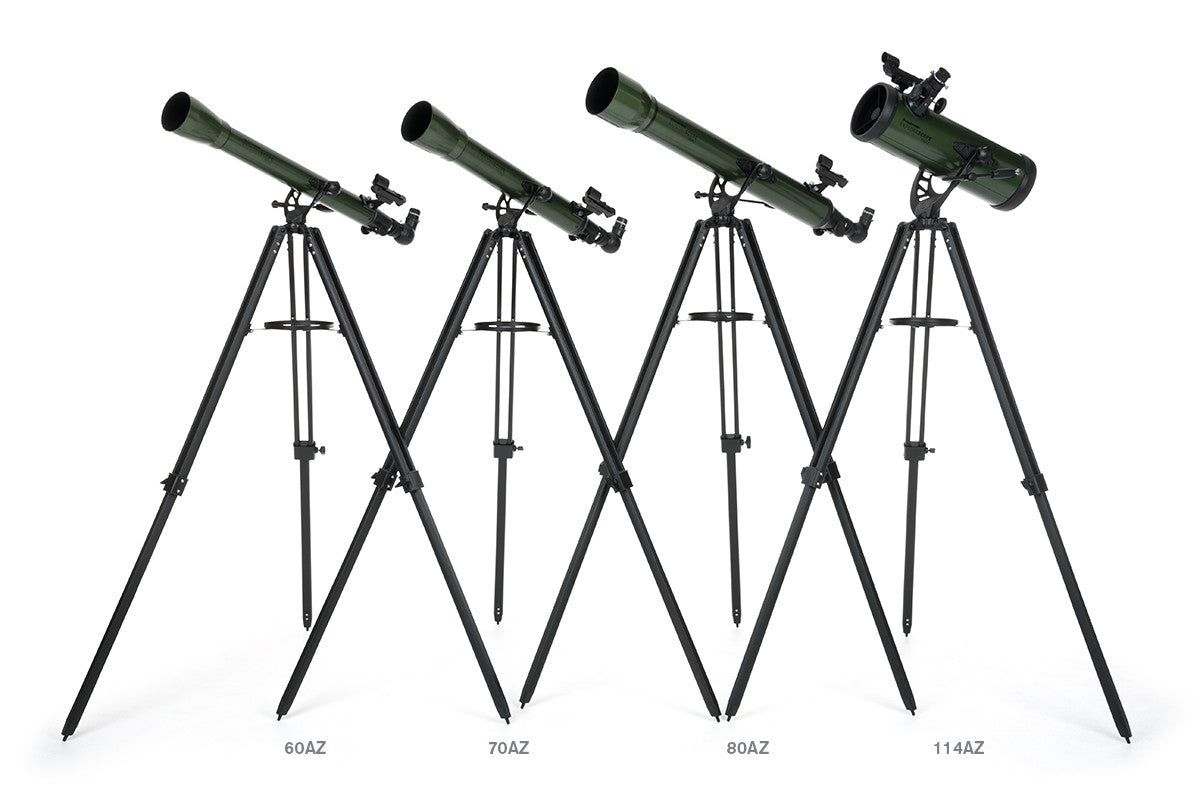 ExploraScope 80AZ Refractor Telescope for Adults & Kids - Portable Astronomy Telescope with Tripod for Stargazing, Moon & Planet Viewing - Perfect for Beginners, Backyard Astronomy & Outdoor Adventures