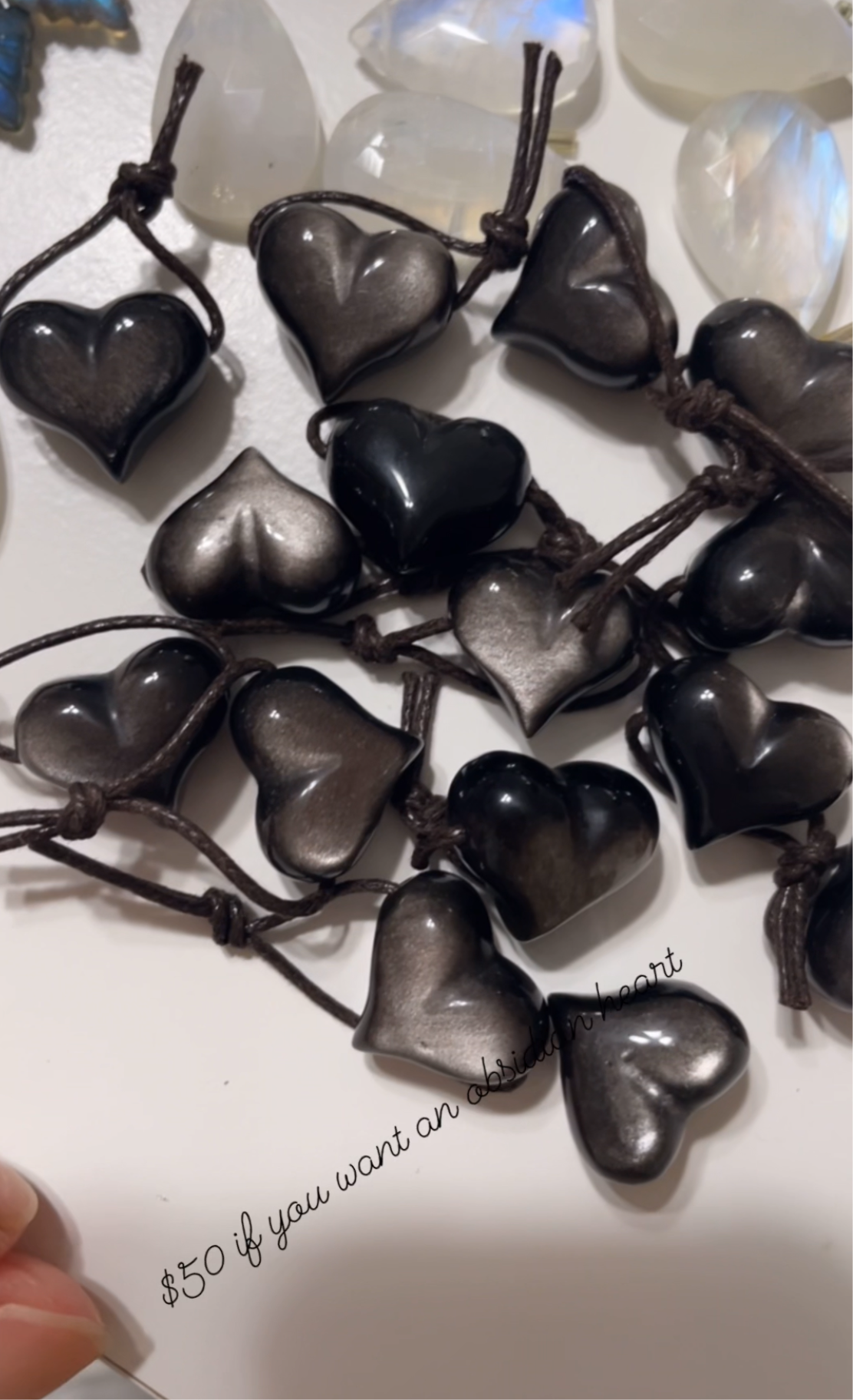 Obsidian Heart Necklace - Elegant Black Gemstone Jewelry for Women | Perfect for Valentine's Day Gifts, Anniversary Presents & Spiritual Healing