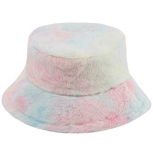Stylish Furry Bucket Hat for Women & Men - Trendy Winter Fashion Accessory - Perfect for Outdoor Activities, Music Festivals & Streetwear