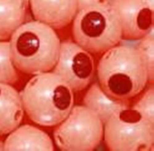 Trout Beads Blood Dot Eggs 12mm - Orange Pearl for Fishing Lures