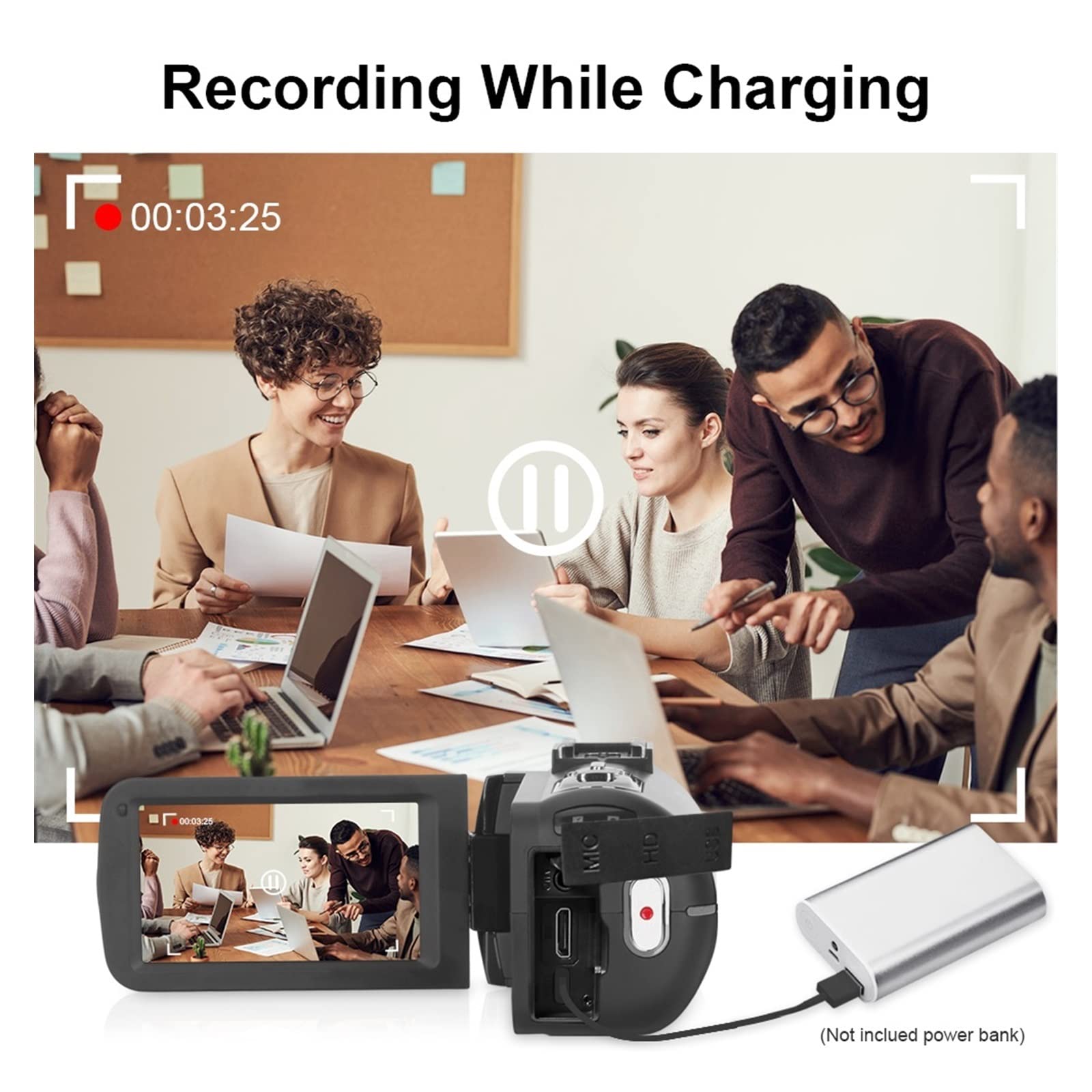 BODORME 4K 48MP Digital Camera - 18X Zoom for Vlogging & Time-Lapse