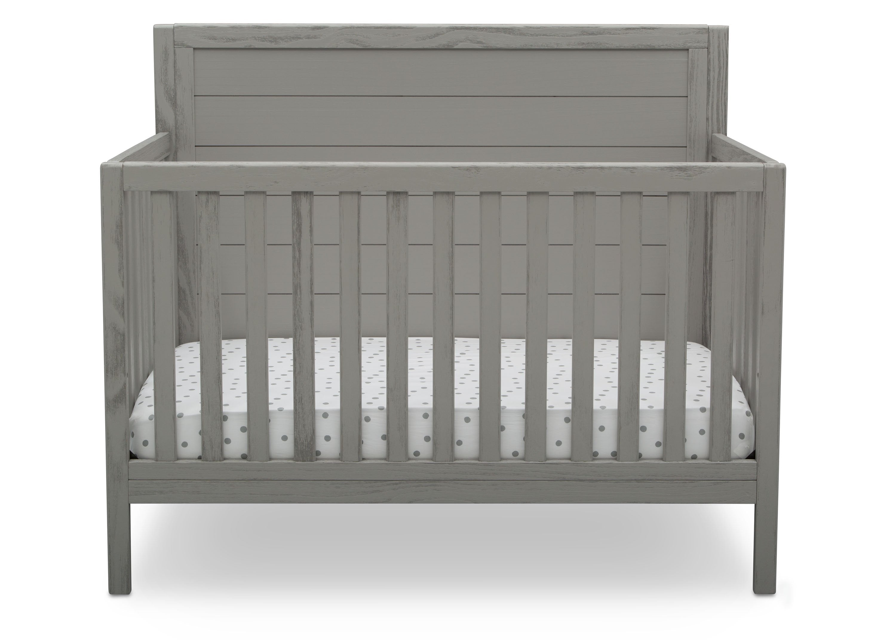 Cambridge 4-in-1 Convertible Baby Crib - Toddler Bed & Daybed with Mattress - Nursery Furniture for Boys & Girls - Perfect for Bedrooms, Daycare & Guest Rooms