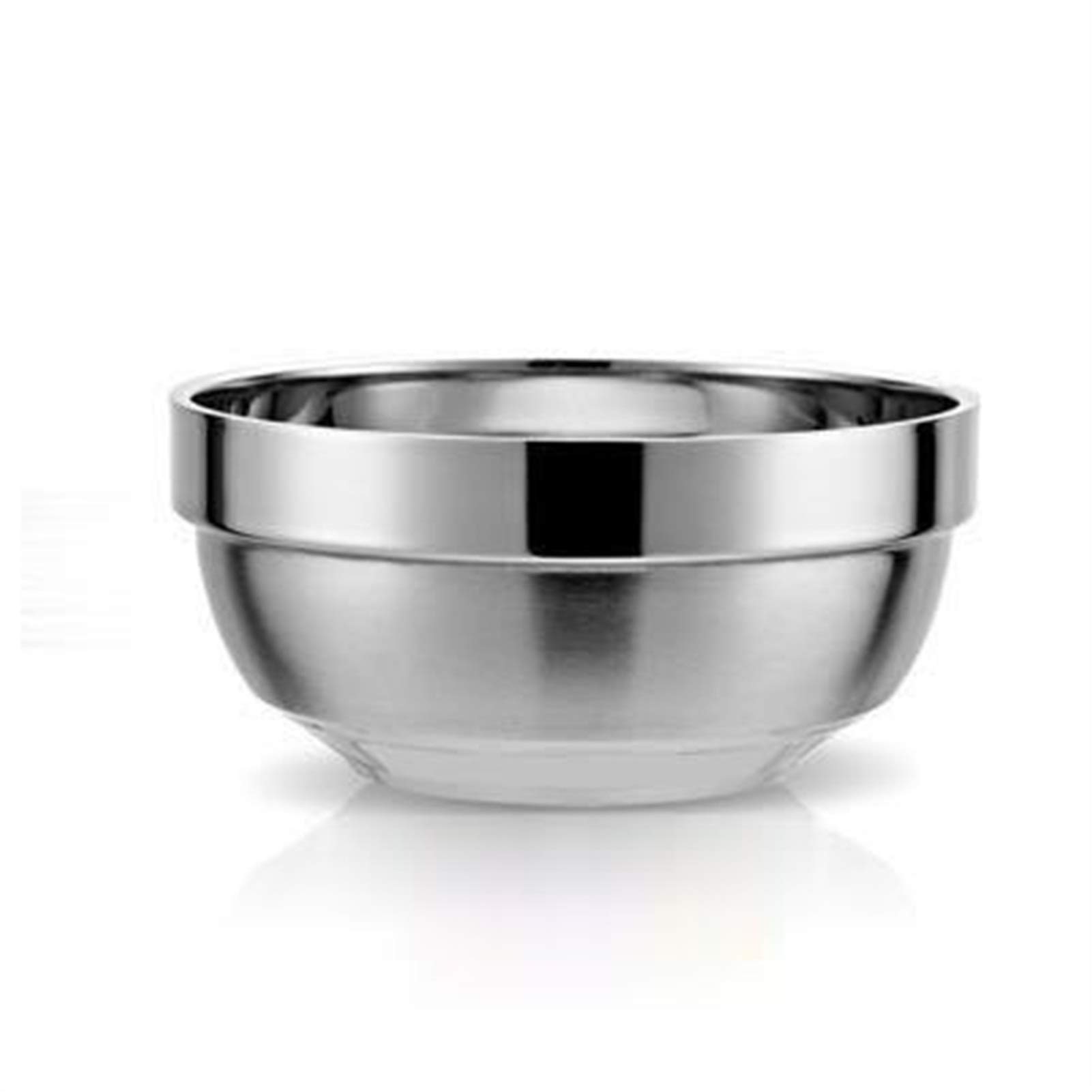 Premium 304 Stainless Steel Double-Layer Fruit Bowl - 14cm Gold Heat-Resistant Serving Dish for Ice Cream, Ramen, Soup & Noodles | Elegant Kitchen & Dining Table Decor | Perfect for Parties, Picnics & Everyday Use