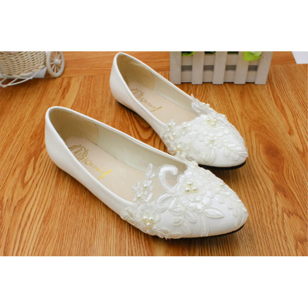 Women's Ballet Flats - Comfortable Lace Wedding Shoes for Bride, Bridesmaids & Formal Occasions | Perfect for Weddings, Parties & Office Wear