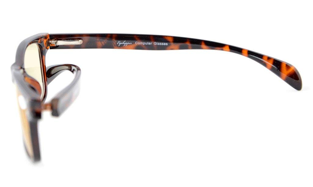 Eyekepper Spring-Hinged Computer Reading Glasses - Lightweight Sports Style Eyewear for Men & Women - Perfect for Office Work, Gaming, and Screen Time