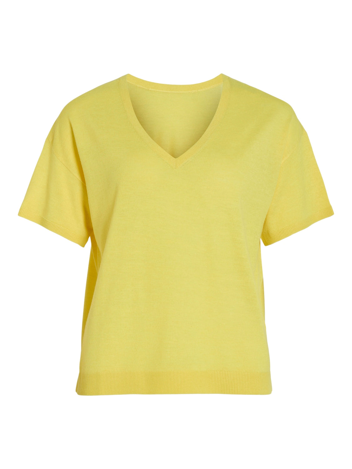 Beryl V Neck Knit Top for Women - Soft Sheen & Melange Fabric - Casual & Office Wear - Perfect for Layering or Everyday Outfits