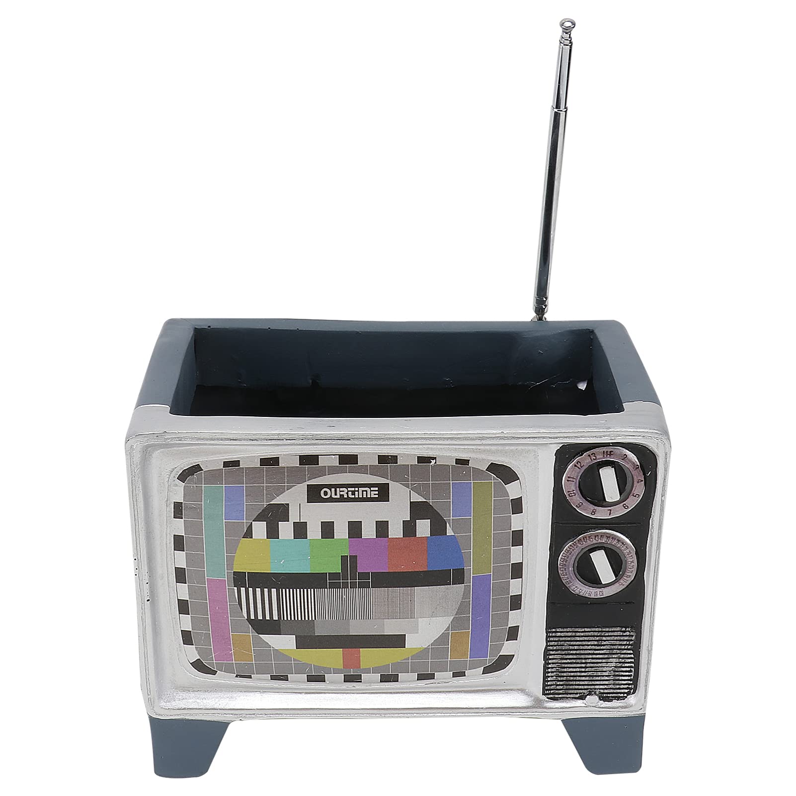 Vintage TV Recorder Succulent Planter - Rustic Flower Pot for Home Decor, Office Desk, Garden & Indoor Plants - Unique Home Decoration Gift Idea