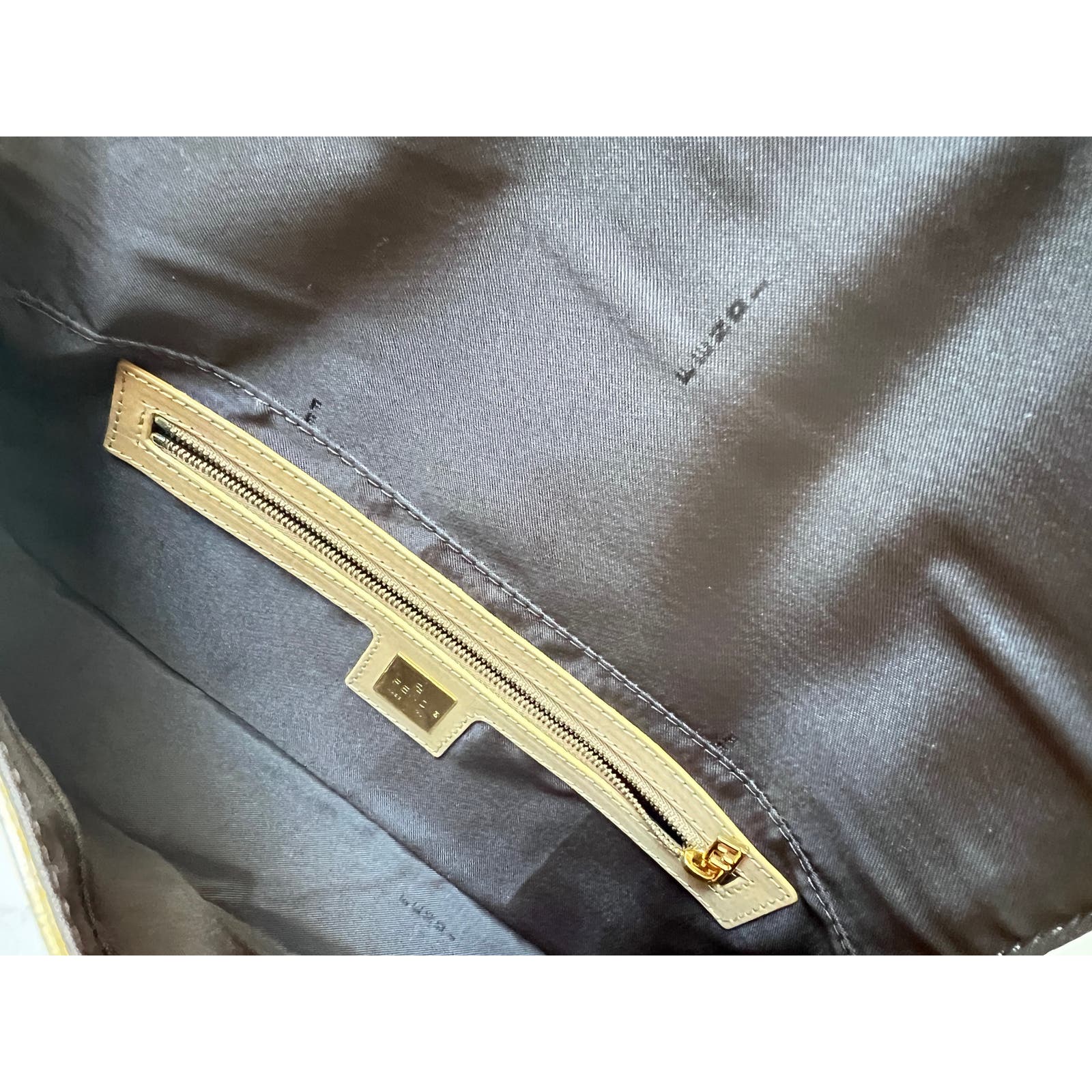 Vintage Fendi Gold Swirl Pattern Baguette Bag from 2000-2001 | Authentic Designer Shoulder Purse for Women | Perfect for Parties, Date Nights & Fashion Events