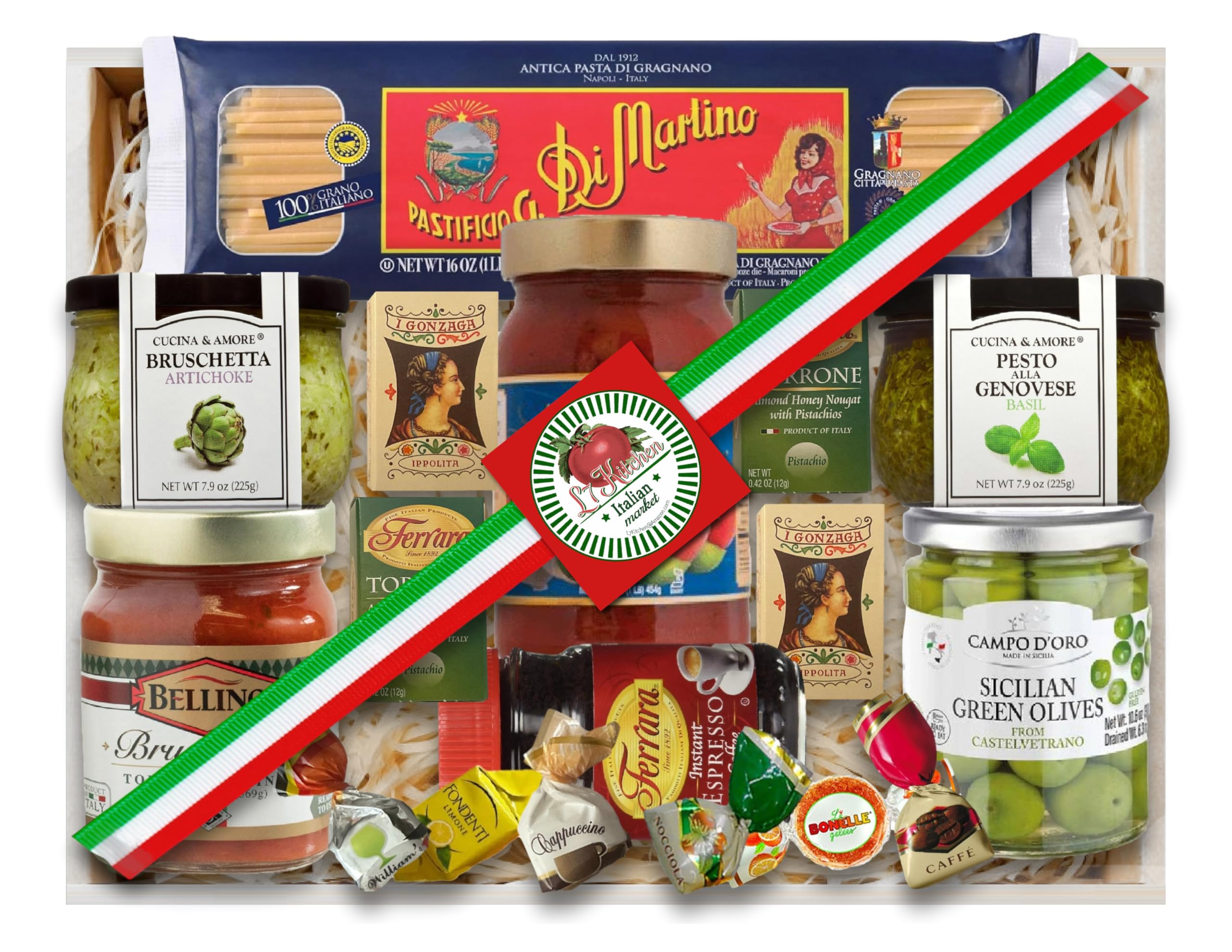 Premium Italian Gourmet Gift Basket - Authentic Imported Delicacies for Holidays, Corporate Gifts & Special Occasions
