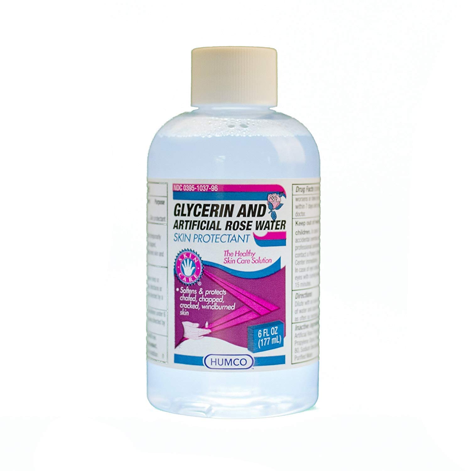 Humco Glycerin and Artificial Rose Water - 6 oz (Pack of 6) | Skin Moisturizer & Hair Conditioner for Dry Skin & Frizzy Hair | DIY Beauty, Soap Making & Aromatherapy