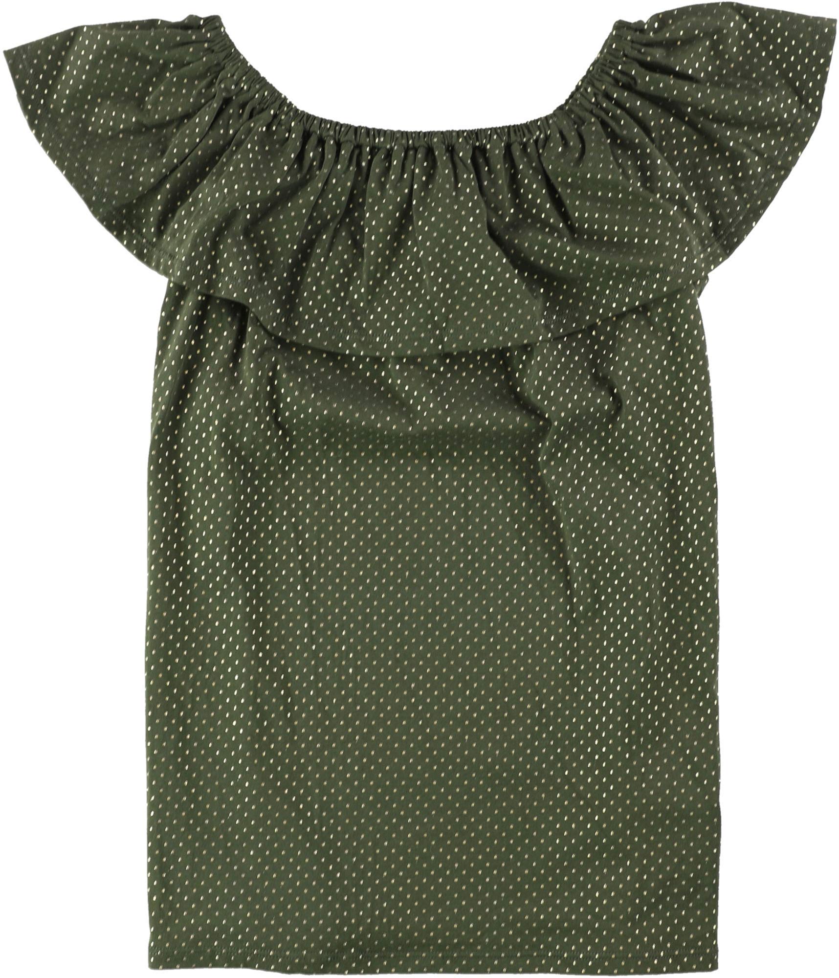 Michael Kors Women's Flounce Basic T-Shirt - Casual Short Sleeve Cotton Top for Everyday Wear, Work & Outfits