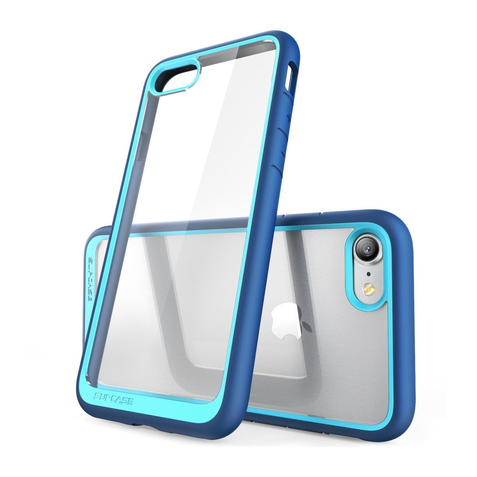 iPhone 7 / 8 Unicorn Beetle Style Navy Case - Heavy Duty Shockproof Protective Cover with Screen Protector - Perfect for Outdoor, Sports & Daily Use