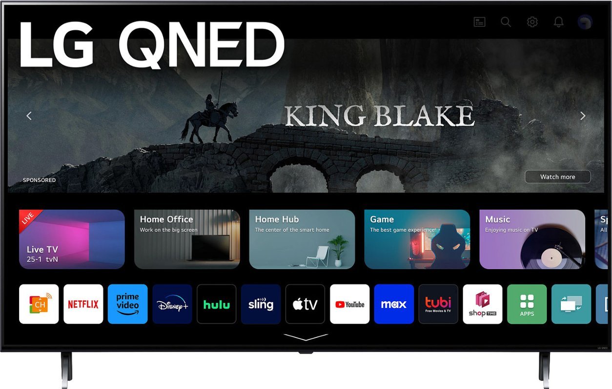 LG 50QNED75URA 50-Inch 4K UHD QNED Smart TV with WebOS, HDR, Alexa Compatibility - Perfect for Home Theater & Gaming Entertainment