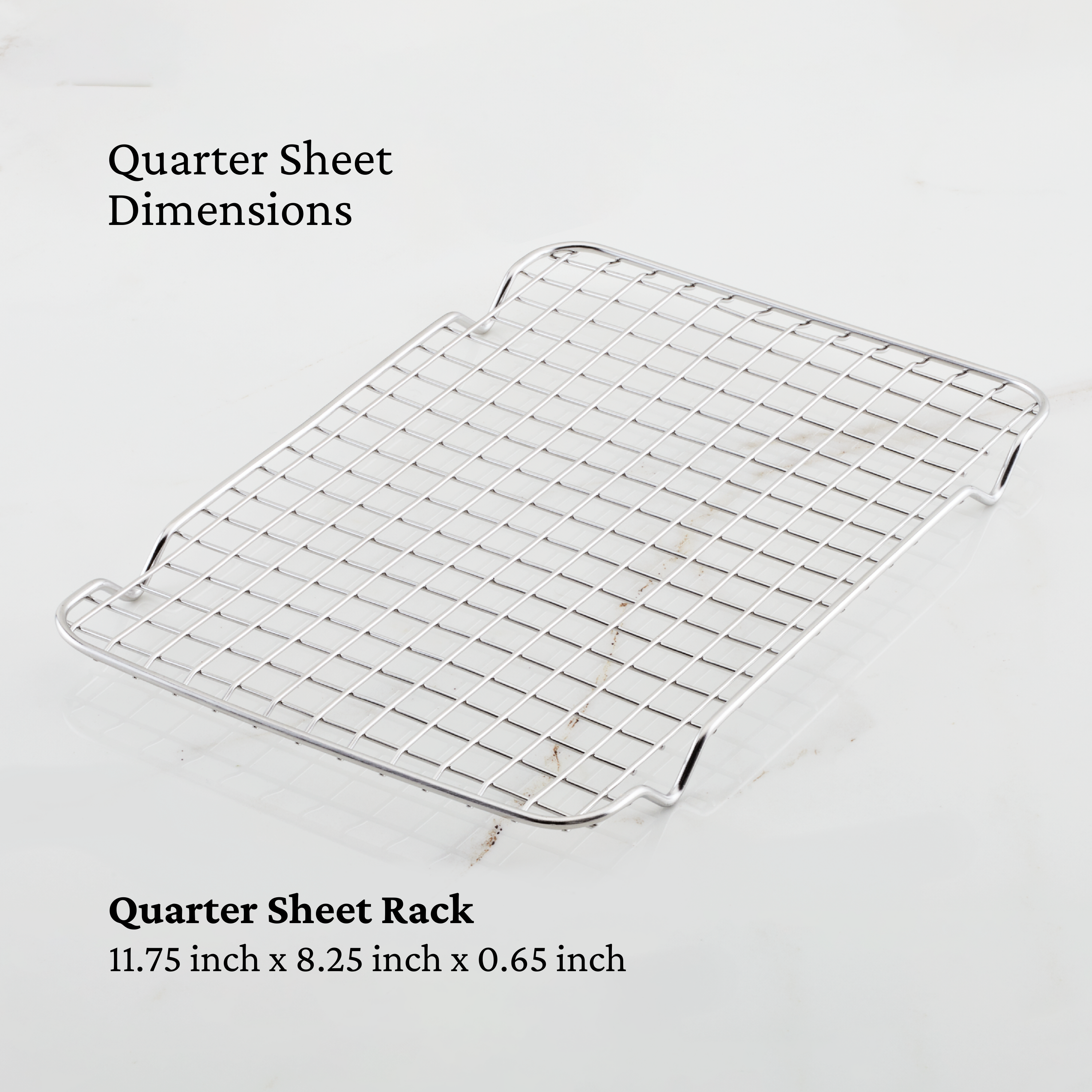 Provisions OvenBond Baking Rack - Quarter Sheet Pan for Perfect Baking | Durable Cookie Cooling Rack & Roasting Rack for Home Bakers, Ideal for Cookies, Cakes, and Roasted Vegetables