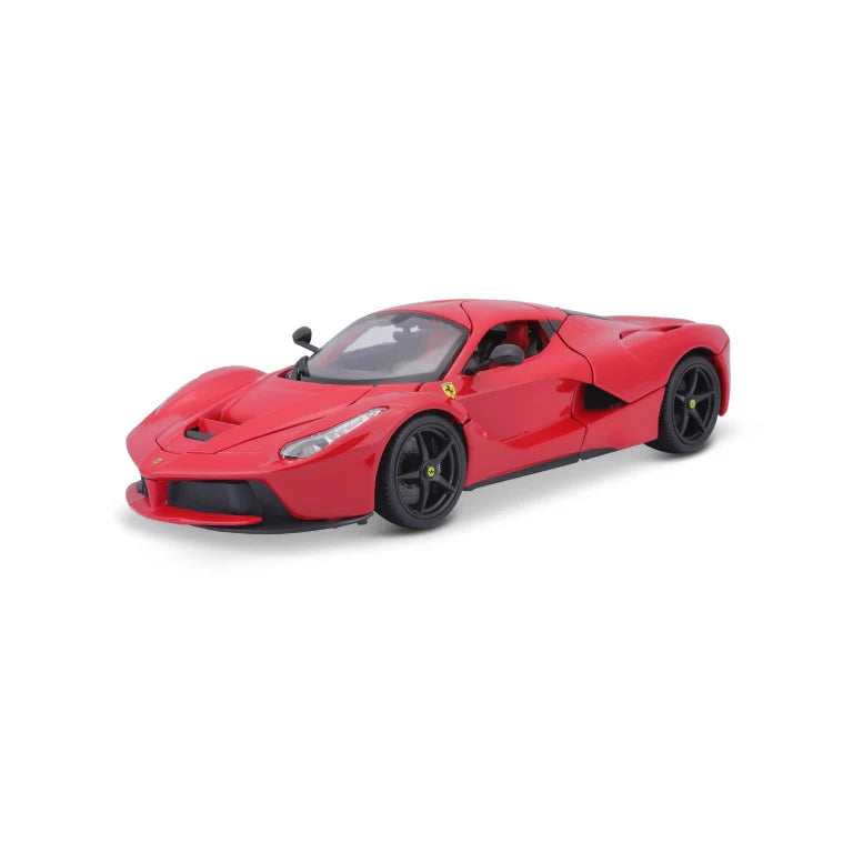 Bburago 1:18 Scale Ferrari LaFerrari Diecast Model Car - Red Collectible Sports Car for Display, Racing Enthusiasts & Gift Giving