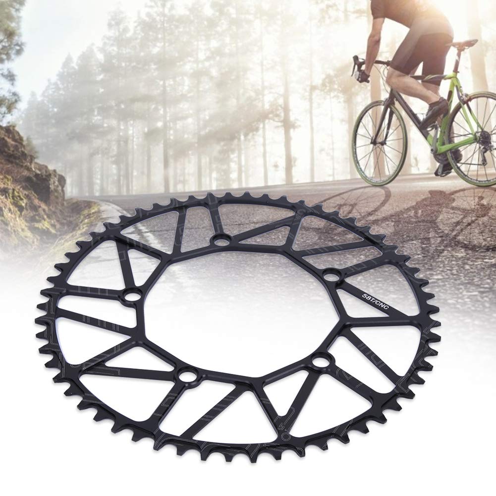 VGEBY1 Bike Chain Wheel - 50/52/54/56/58T 130BCD Single Speed Chainring for Road & Mountain Bikes | Durable Replacement Part for Cycling & Commuting