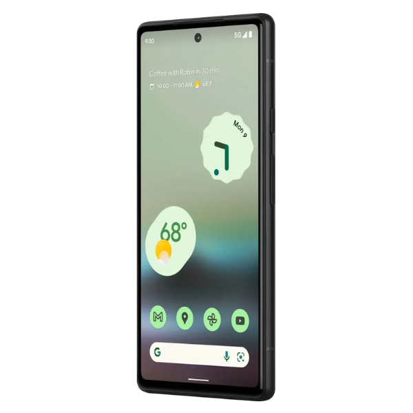 Google Pixel 6a Unlocked Smartphone - 128GB Storage, Chalk Color - Perfect for Travel, Photography & Everyday Use