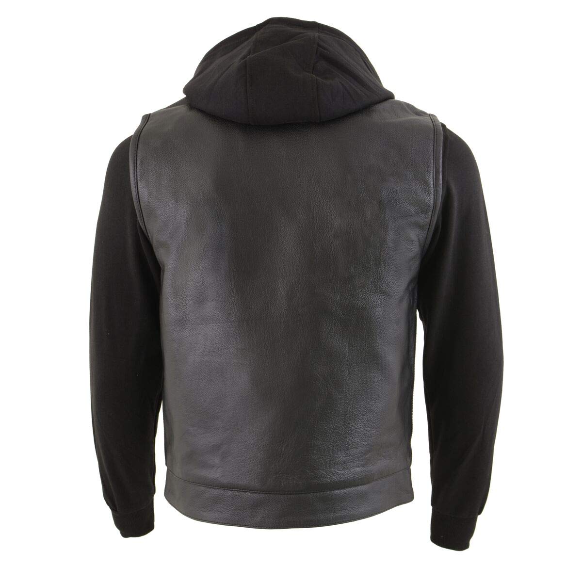 Premium Milwaukee Leather Men's Club Style Motorcycle Vest - Genuine Leather Biker Rider Jacket for Harley Davidson & Cruisers | Size Large | Perfect for Riding, Bike Shows & Motorcycle Events