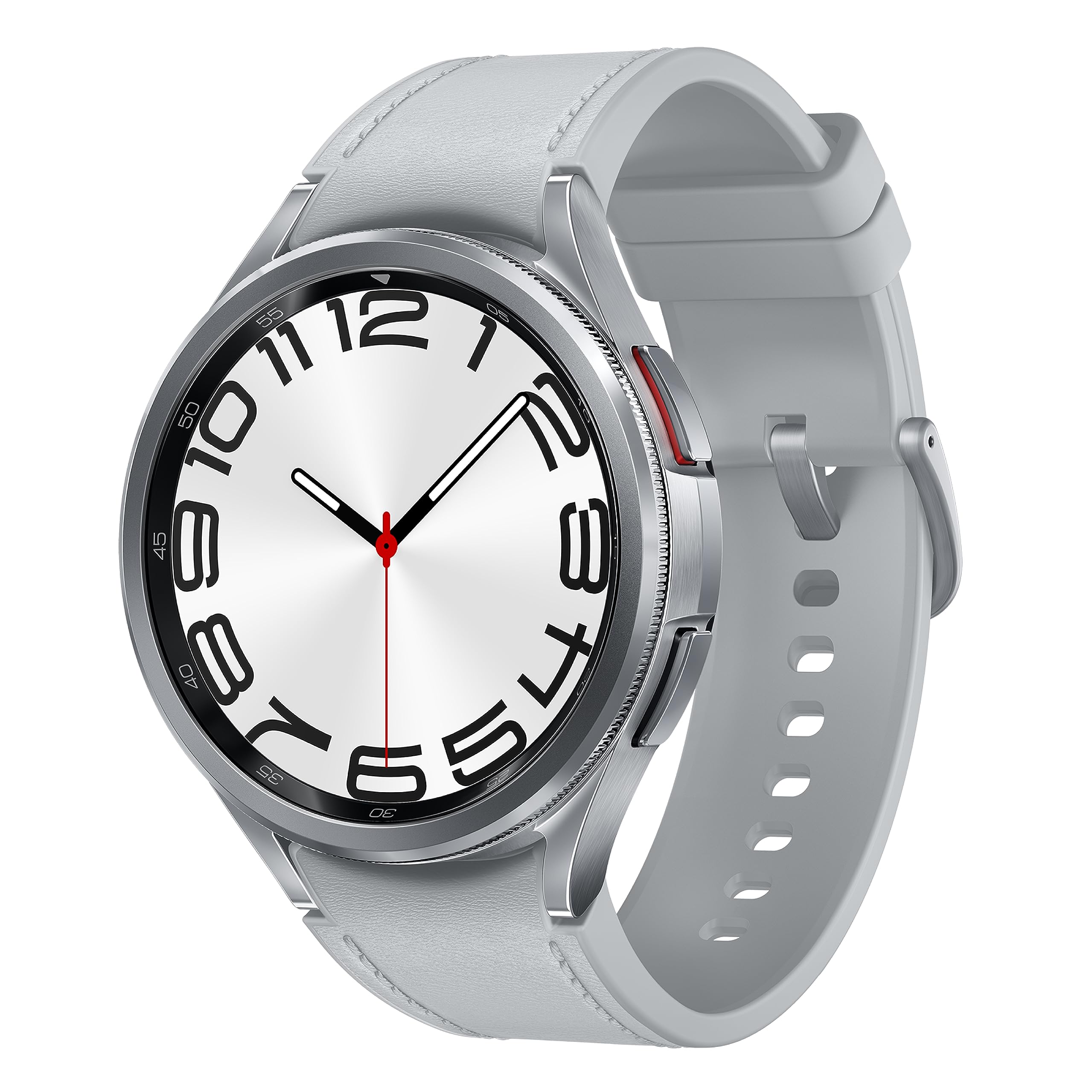 Samsung Galaxy Watch 6 Classic 47mm Bluetooth Smartwatch - Rotating Bezel, Fitness & Sleep Tracker with Heart Rate Monitor, BIA Sensor | Health Insights & Personalized HR Zones | US Version Silver | Perfect for Workouts, Running & Daily Health Monitoring