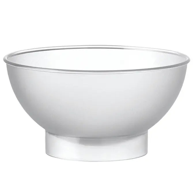 Comatec Frosted Plastic Bowl - 4.25 x 2 Inch Small Serving Bowl for Salads, Snacks, Desserts | Durable & Lightweight Kitchenware for Parties, Picnics, Daily Use