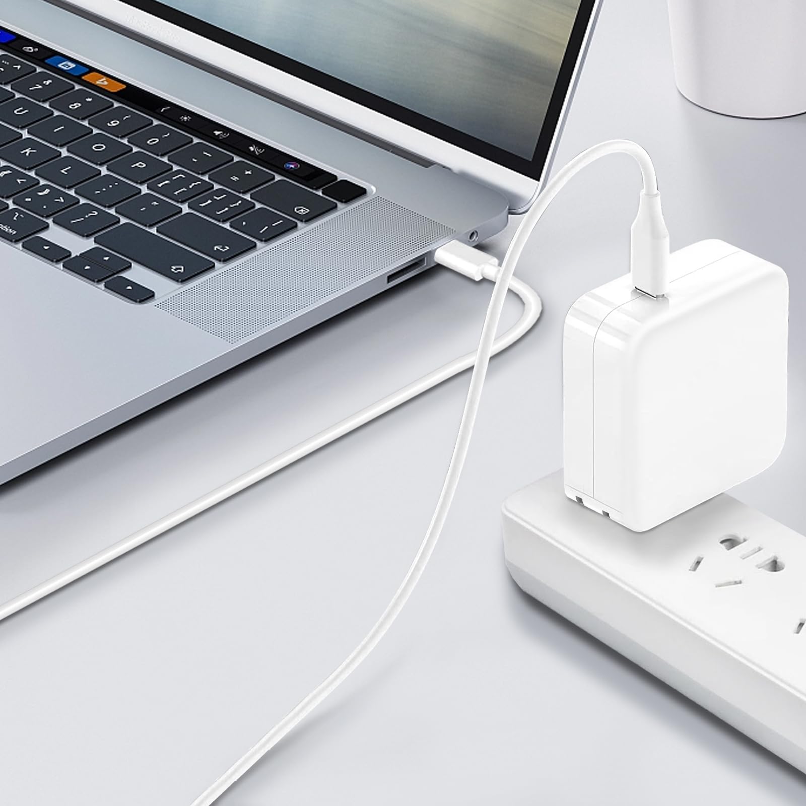 96W USB-C Fast Charger for MacBook Pro 13/14/15/16 inch - Compatible with New iPad Pro, Samsung Galaxy & All USB-C Devices | Home, Office & Travel Charging Solution