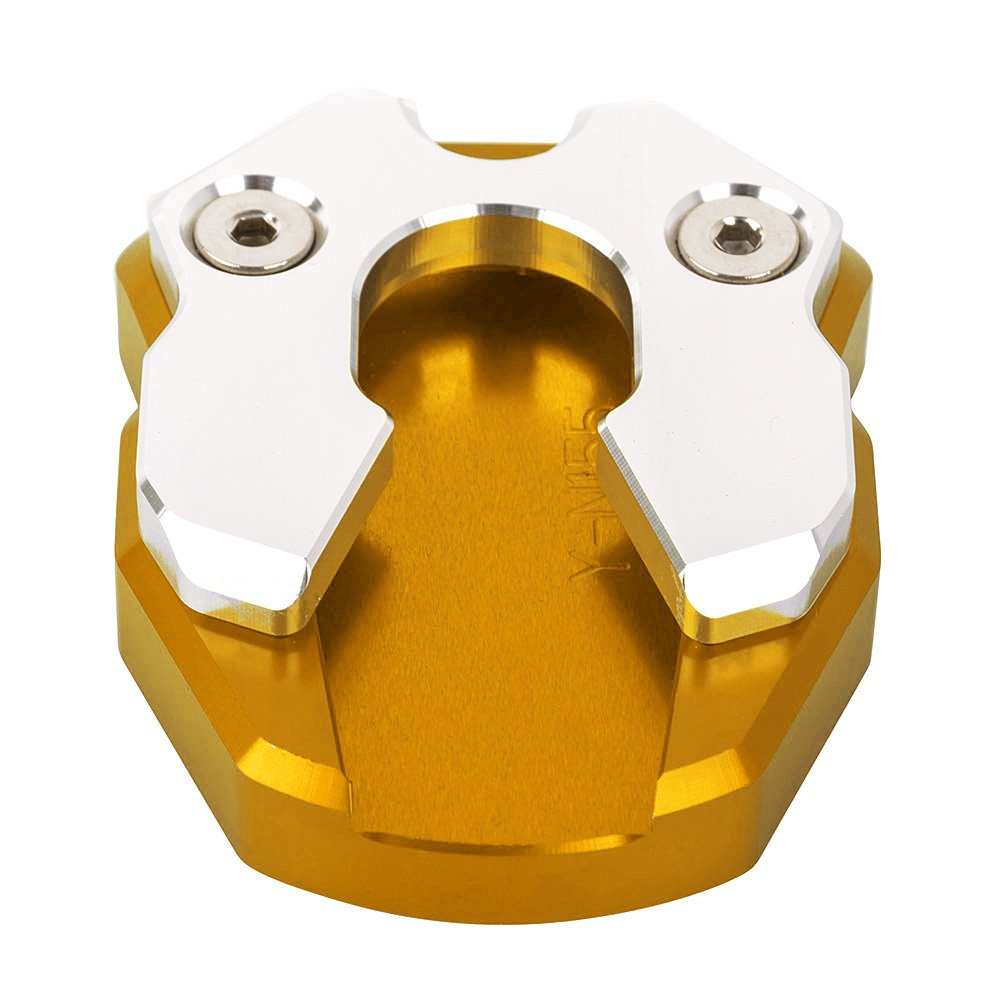 Yamaha N-MAX 155 2015-2018 Motorcycle Side Stand - Gold Aluminum Alloy Kickstand Replacement for Enhanced Stability - Perfect for Parking & Bike Maintenance