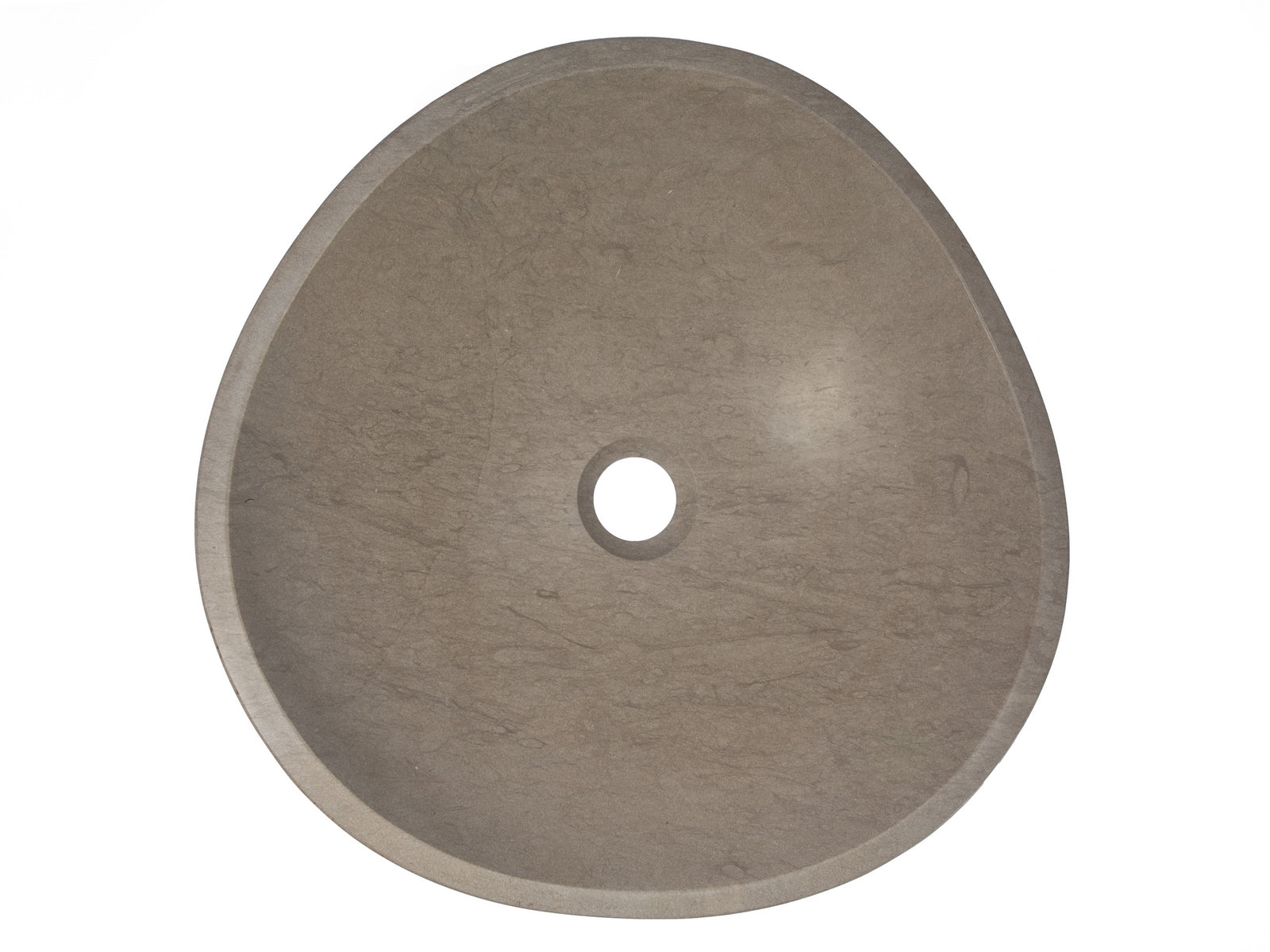 Modern Molly Grey Marble Freeform Vessel Sink - Handcrafted Bathroom Vanity Sink for Contemporary & Luxury Home Decor | Perfect for Spa, Master Bath, Powder Room & Hotel Renovations