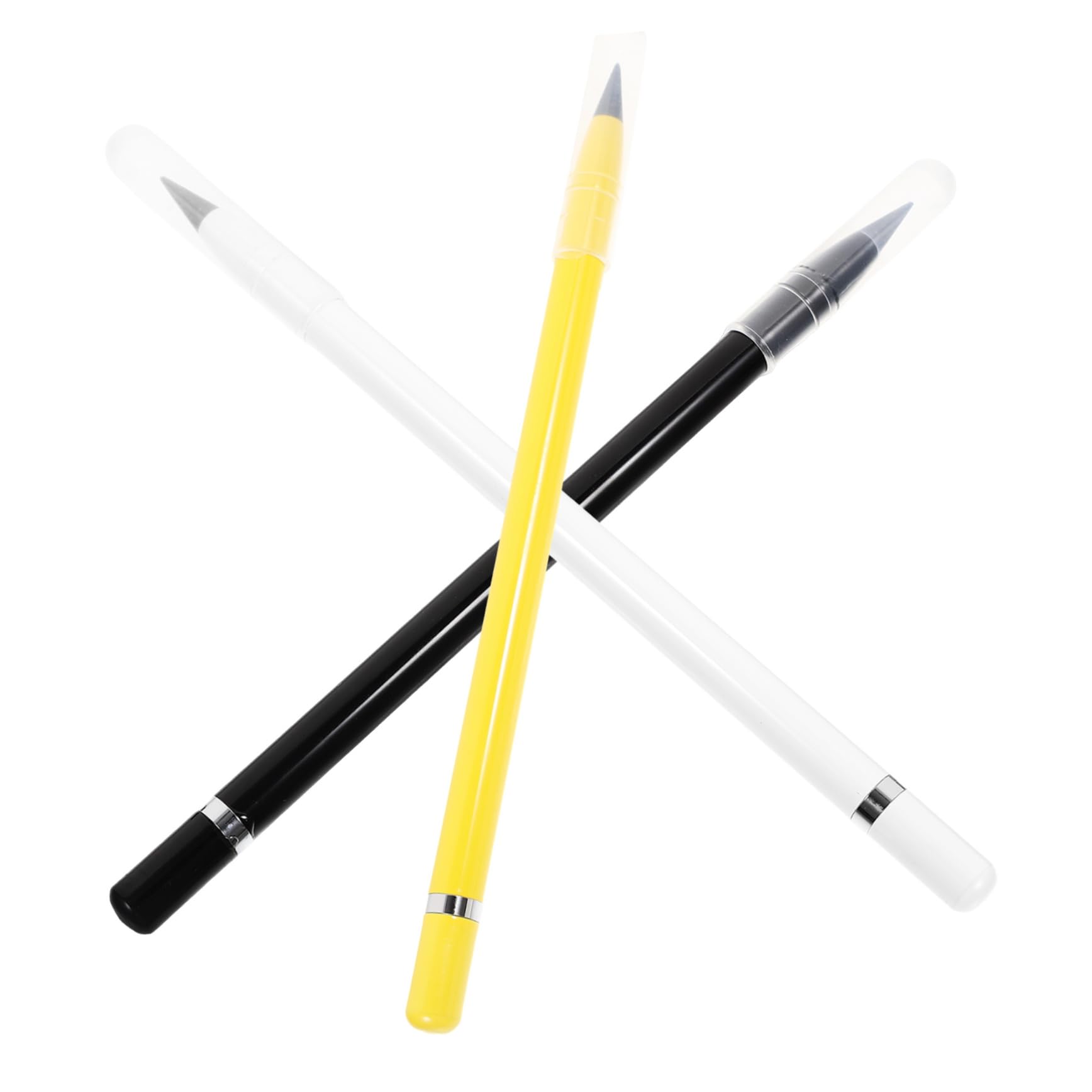 STOBOK 15 Pack Reusable Inkless Metal Pencils - Erasable Alloy Writing Tool for Kids & Adults - Perfect for School, Office & Sketching