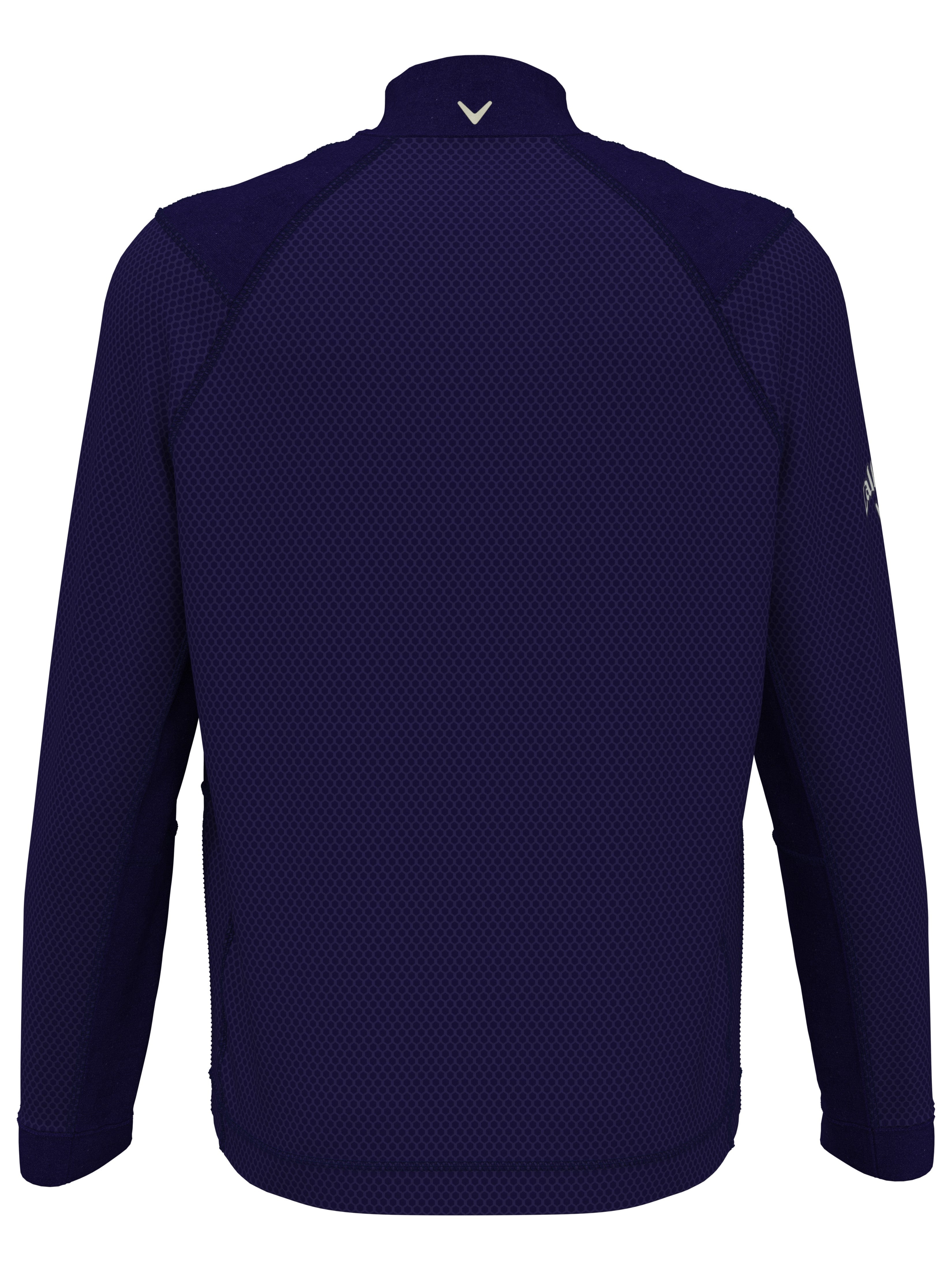 Men's Hexagon Textured 1/2 Zip Base Layer Golf Top - Moisture Wicking Thermal Shirt for Golf, Running & Outdoor Activities