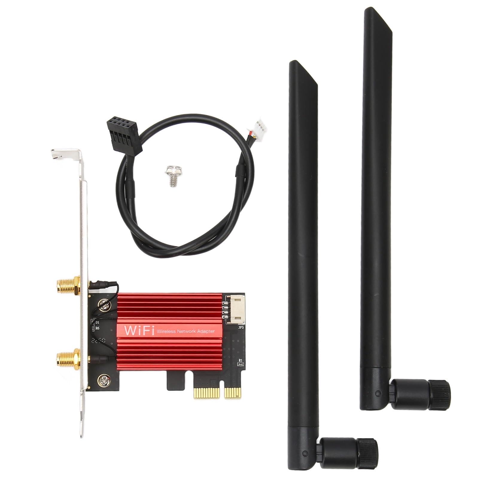 Sollee Wireless Network Card for Desktop - High-Speed Dual Band WiFi Adapter with Stable Connection for HD Video Streaming & Online Gaming | Perfect for Home Office, Gaming PC & 4K Video Streaming