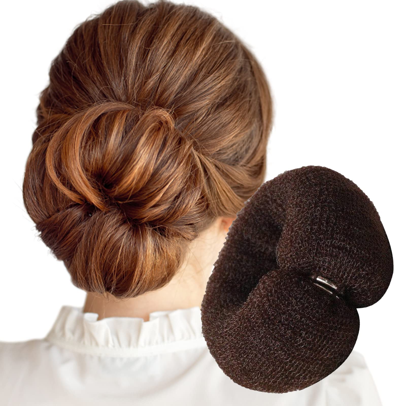 Hair Bun Maker - Small Hair Donut Styler for Chignon, Sock Bun & Updos | Perfect for Daily Use, Parties & Weddings | Easy Hair Styling Tool for Women